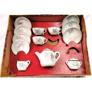 LITTLE HOSTESS TEA SET Morimura 1917 PORCELAIN CHILD'S TEA SET BOXED